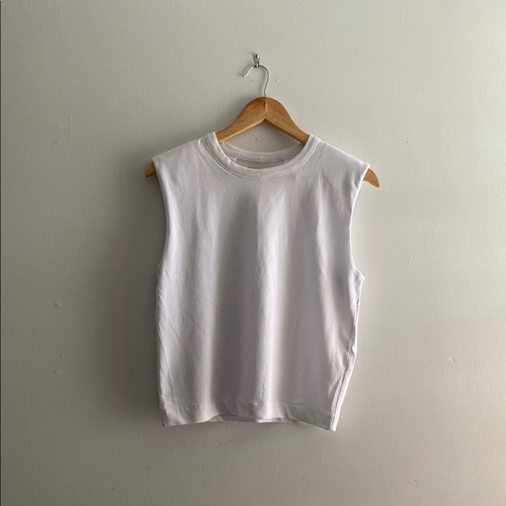 Madewell White Boxy Muscle Tee